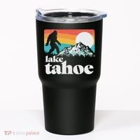 Lake Tahoe Retro Bigfoot Mountains Tumbler thumb 0
