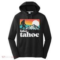 Lake Tahoe Retro Bigfoot Mountains Performance Fleece Hoodie thumb 0