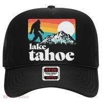 Lake Tahoe Retro Bigfoot Mountains Hat thumb 0