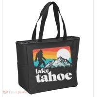 Lake Tahoe Retro Bigfoot Mountains Tote Bag thumb 2