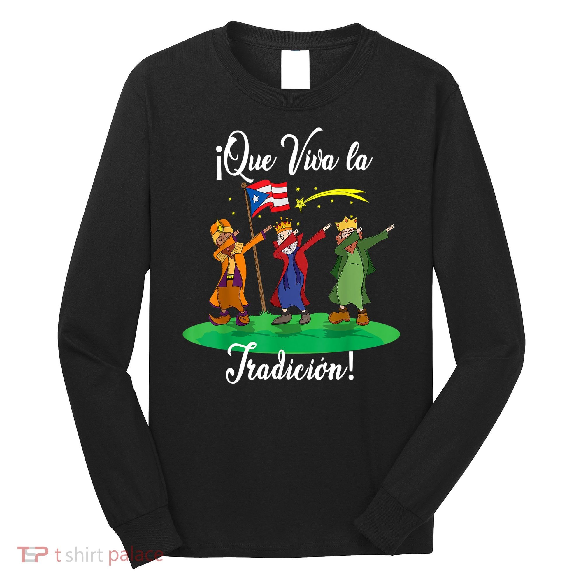 Los Tres Reyes Magos Three Wise Men Kings Dabbing Christmas TShirt Long Sleeve Shirt