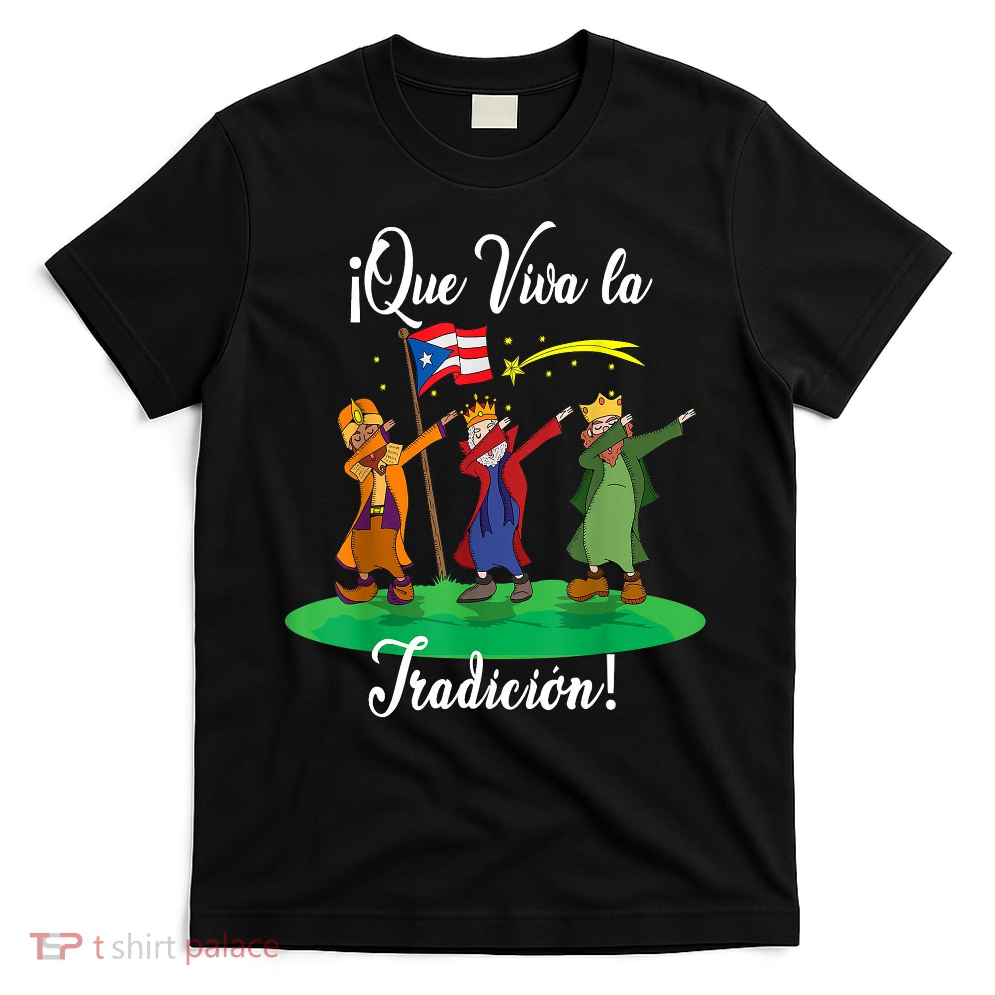 Los Tres Reyes Magos Three Wise Men Kings Dabbing Christmas TShirt T-Shirt