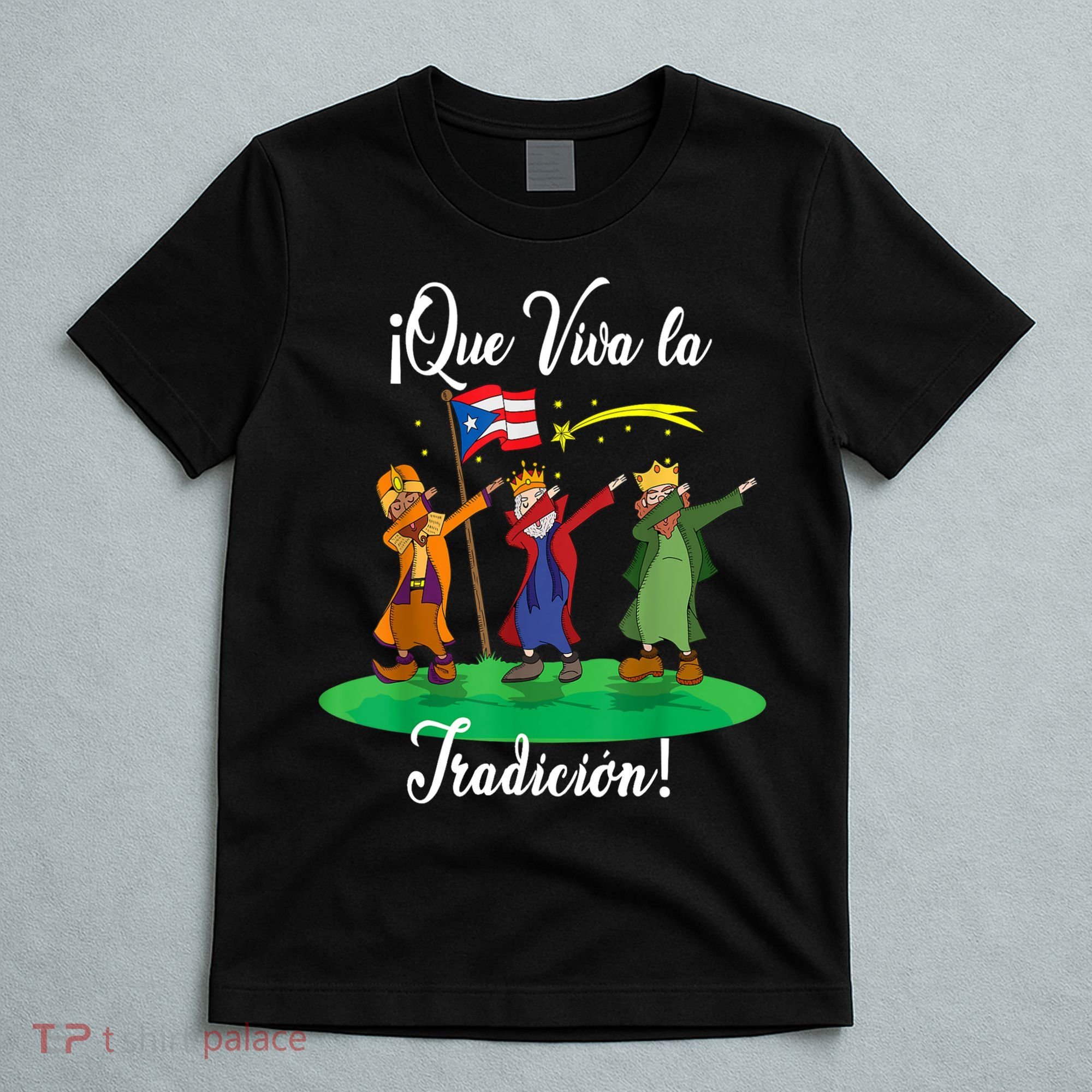 Los Tres Reyes Magos Three Wise Men Kings Dabbing Christmas TShirt T-Shirt