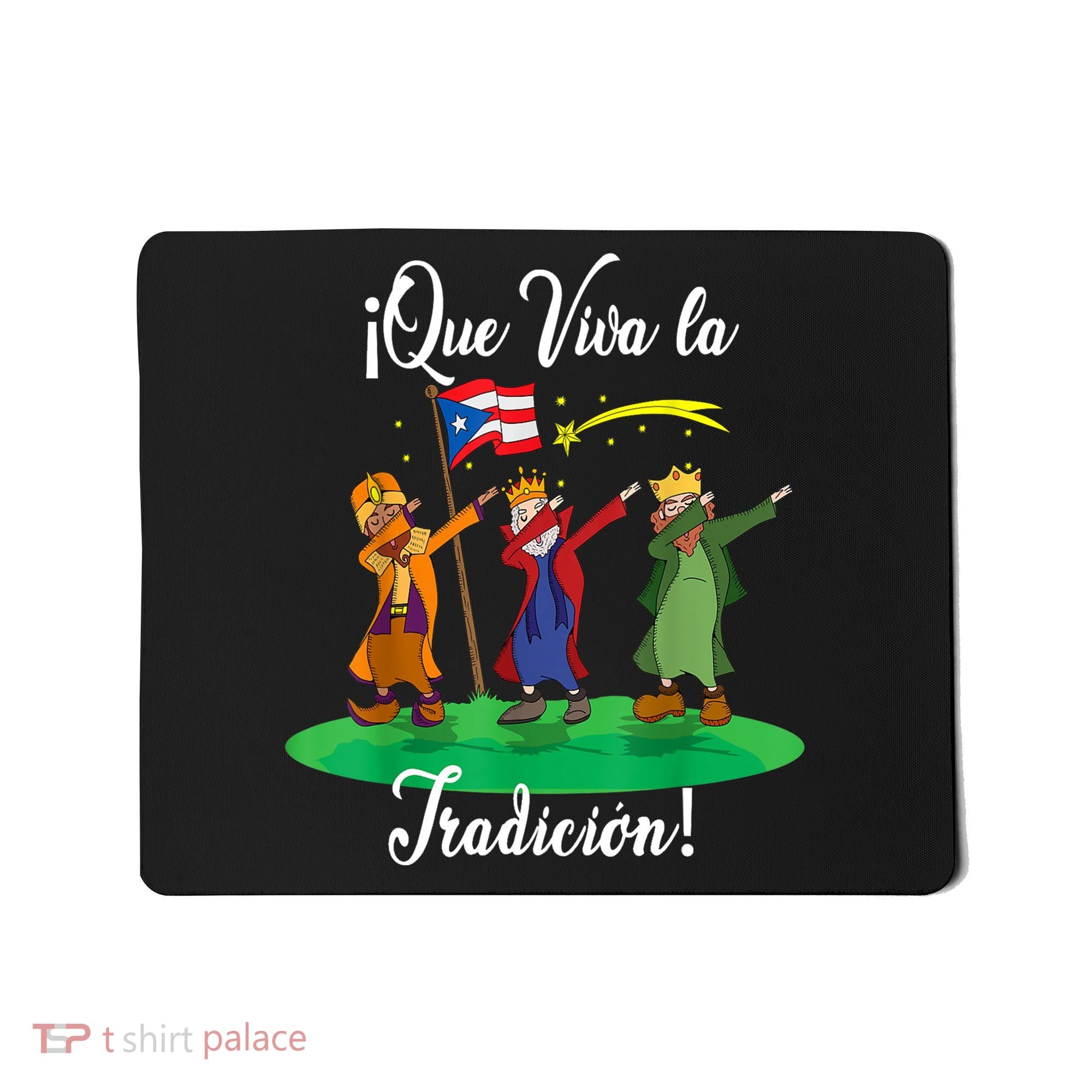 Los Tres Reyes Magos Three Wise Men Kings Dabbing Christmas TShirt Mousepad