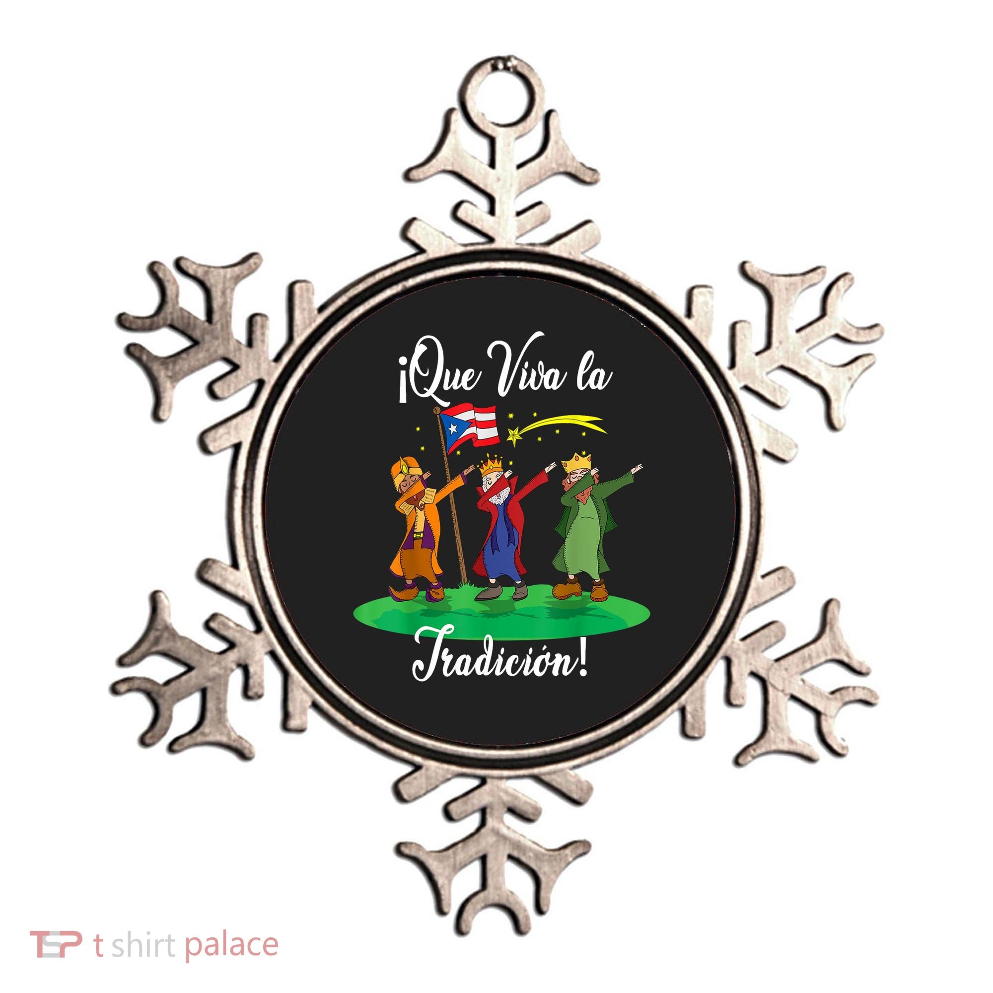Los Tres Reyes Magos Three Wise Men Kings Dabbing Christmas TShirt Ornament
