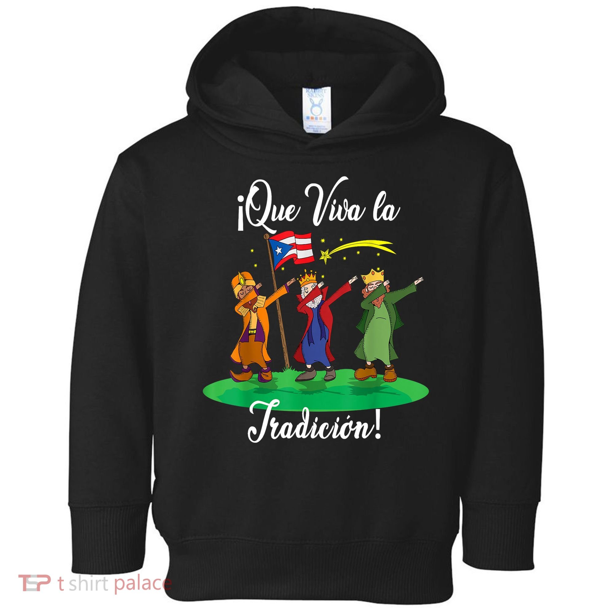 Los Tres Reyes Magos Three Wise Men Kings Dabbing Christmas TShirt Toddler Hoodie