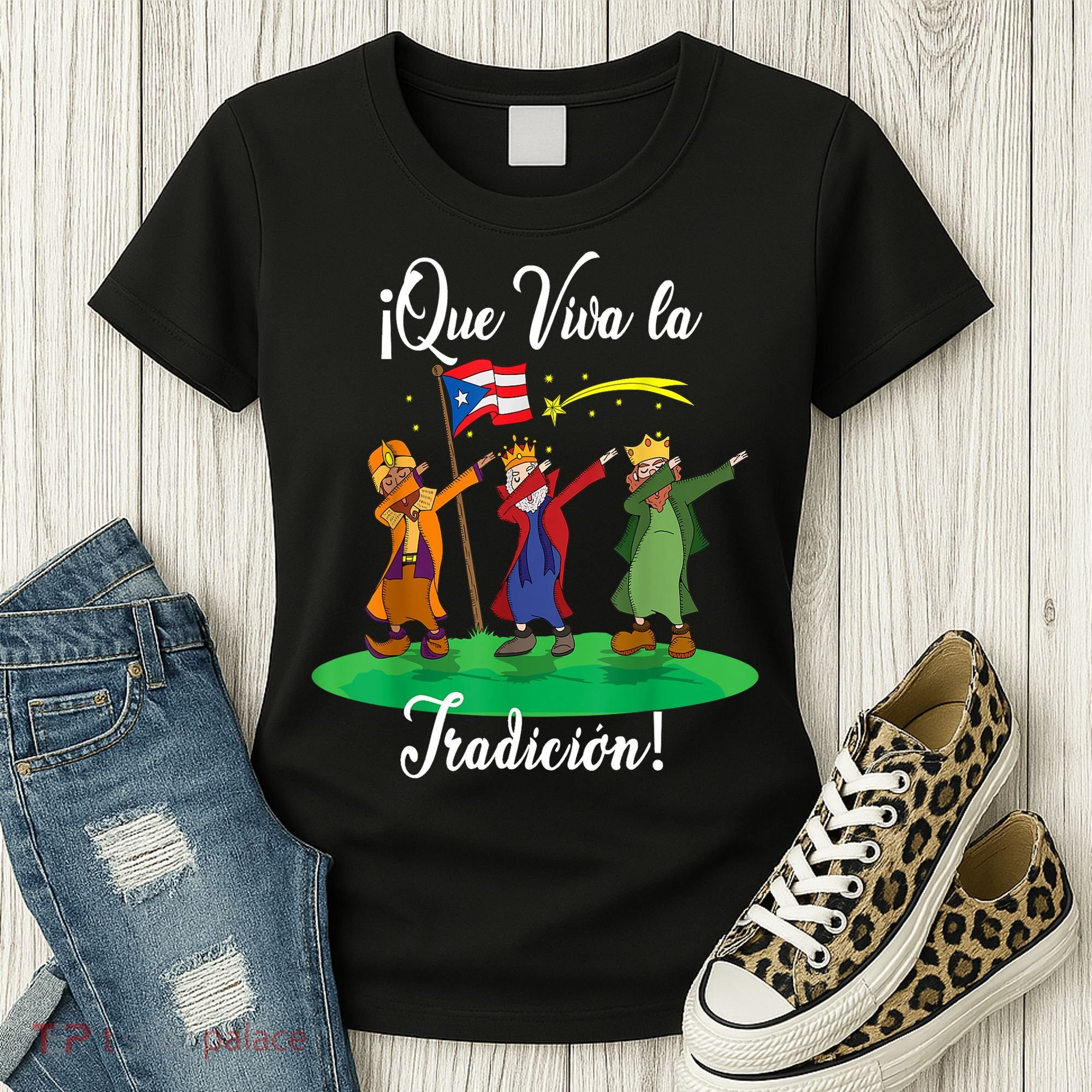 Los Tres Reyes Magos Three Wise Men Kings Dabbing Christmas TShirt Women's T-Shirt