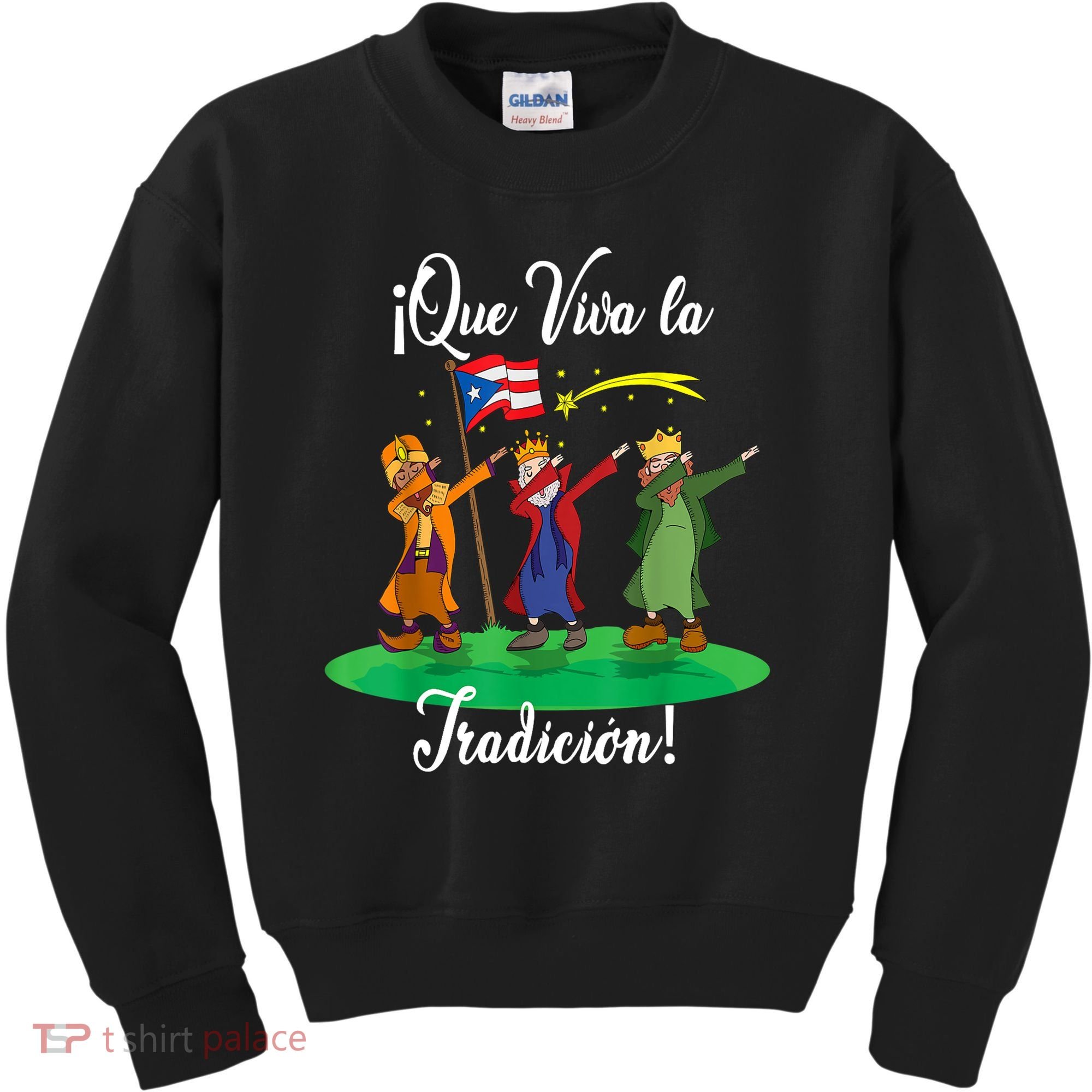 Los Tres Reyes Magos Three Wise Men Kings Dabbing Christmas TShirt Kids Sweatshirt