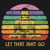 Let That Shitgo Buddha Cute Gift Funny Meditating Budda Budha Bucket Hat thumb 4