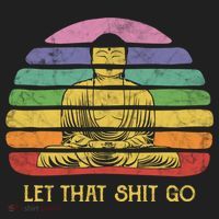 Let That Shitgo Buddha Cute Gift Funny Meditating Budda Budha Beanie thumb 2
