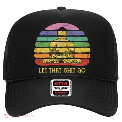 Let That Shitgo Buddha Cute Gift Funny Meditating Budda Budha Hat