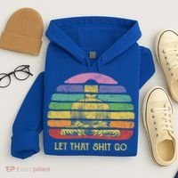 Let That Shitgo Buddha Cute Gift Funny Meditating Budda Budha Hoodie thumb 4