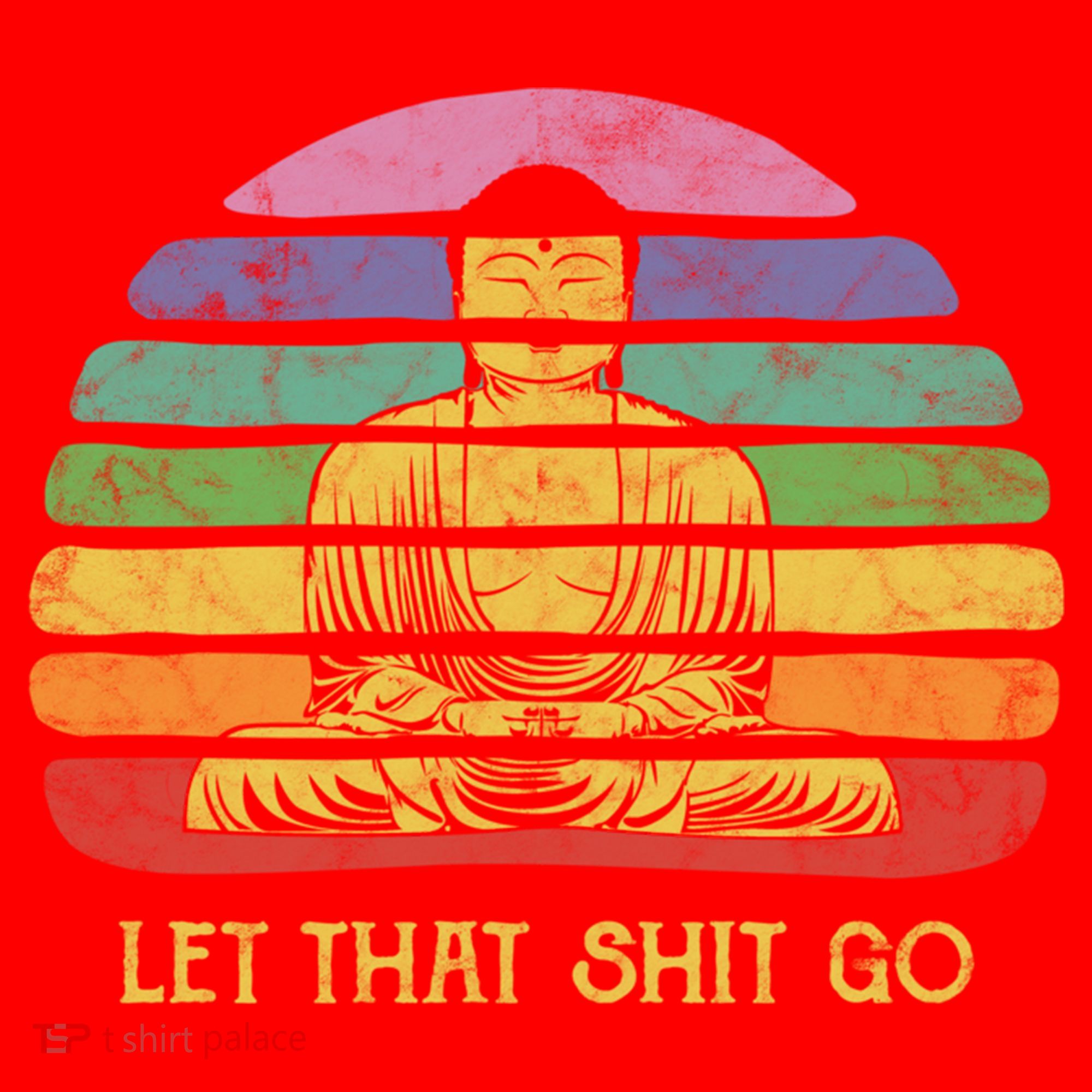 Let That Shitgo Buddha Cute Gift Funny Meditating Budda Budha Santa Hat