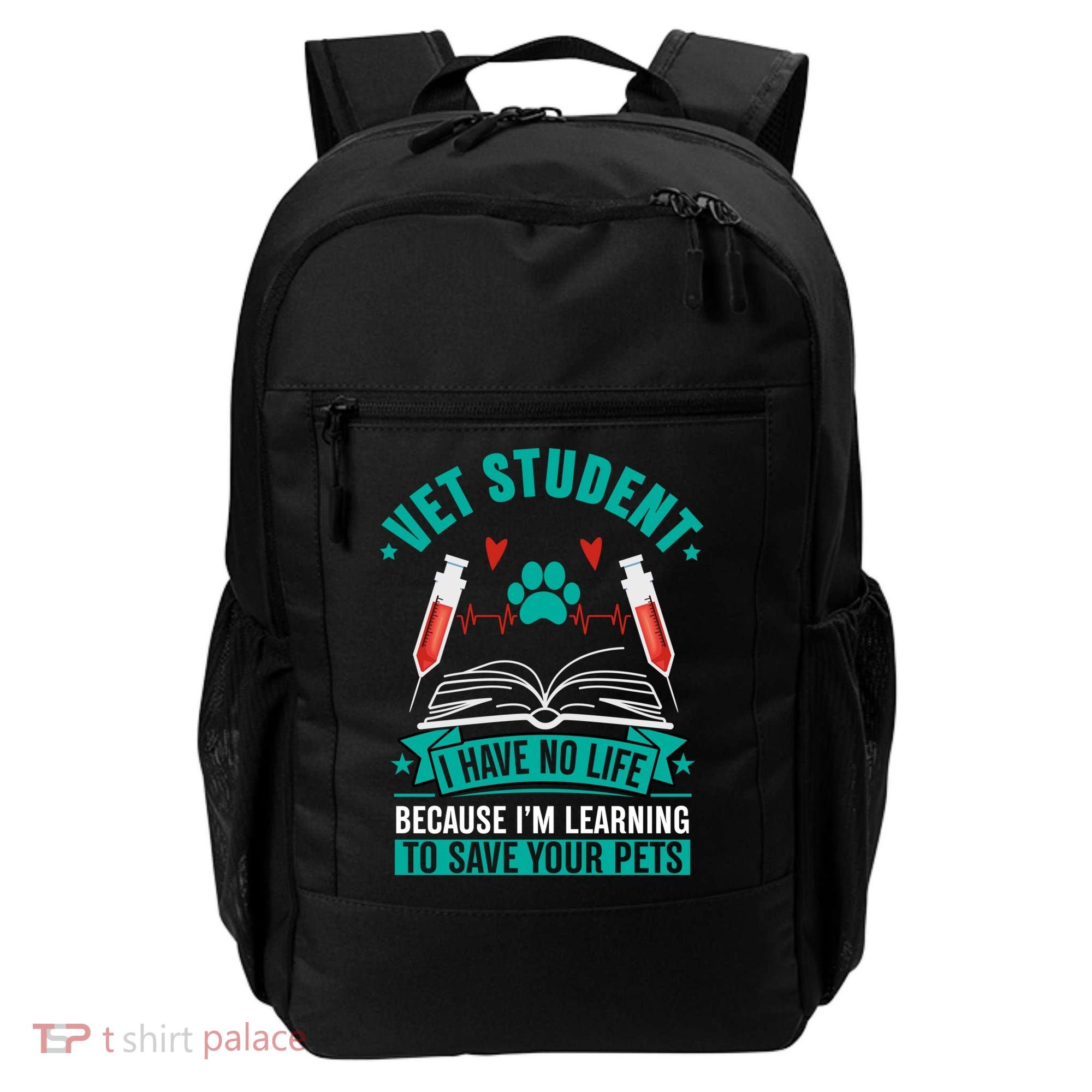 Learning To Save Pets Funny Vet Tech Veterinarians Student Cute Gift Backpack