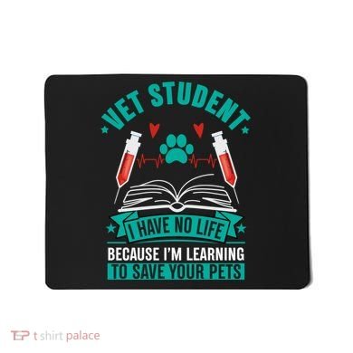 Learning To Save Pets Funny Vet Tech Veterinarians Student Cute Gift Mousepad