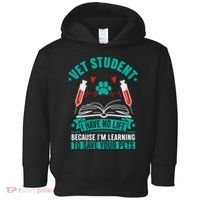Learning To Save Pets Funny Vet Tech Veterinarians Student Cute Gift Toddler Hoodie thumb 0