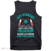 Learning To Save Pets Funny Vet Tech Veterinarians Student Cute Gift Tank Top thumb 0