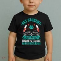 Learning To Save Pets Funny Vet Tech Veterinarians Student Cute Gift Toddler T-Shirt thumb 2