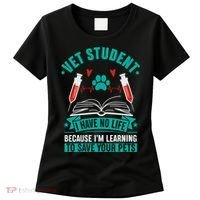 Learning To Save Pets Funny Vet Tech Veterinarians Student Cute Gift Women's T-Shirt thumb 0