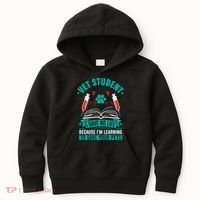 Learning To Save Pets Funny Vet Tech Veterinarians Student Cute Gift Kids Hoodie thumb 0