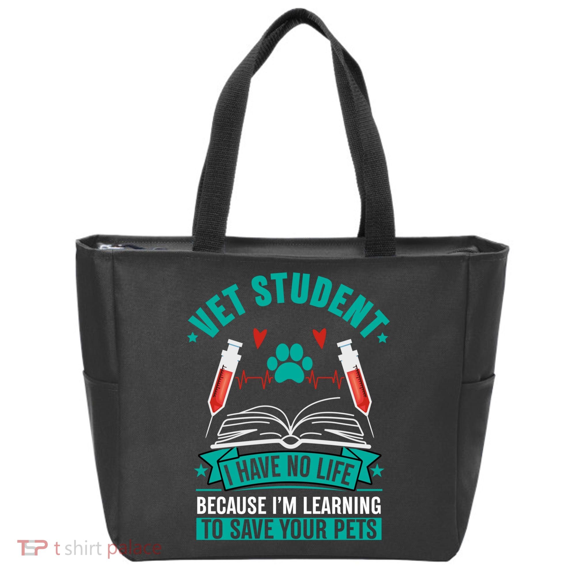 Learning To Save Pets Funny Vet Tech Veterinarians Student Cute Gift Tote Bag