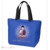 Let That Shitgo Buddha Cool Gift Let That Shit Go Yoga Cool Gift Tote Bag thumb 3