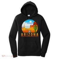 Love The State Of Arizona Desert Road And Saguaro Cactus Gift Women's Hoodie thumb 0