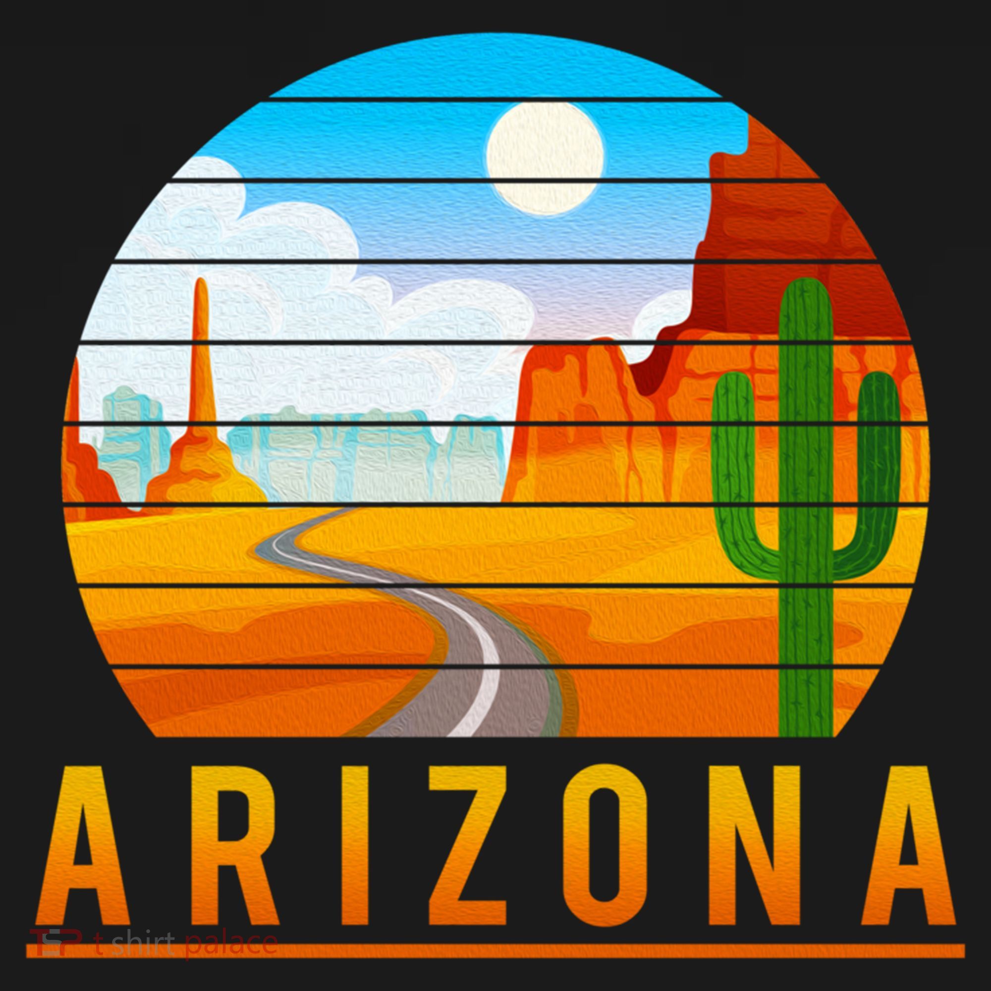 Love The State Of Arizona Desert Road And Saguaro Cactus Gift Women's Hoodie