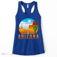 Love The State Of Arizona Desert Road And Saguaro Cactus Gift Women's Tank Top thumb 0