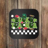 Lucky Teacher St Patrick's Day Holiday Coaster thumb 0