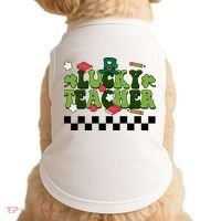 Lucky Teacher St Patrick's Day Holiday Doggie Tank thumb 0