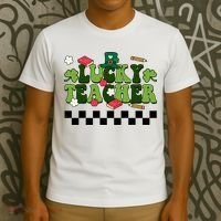 Lucky Teacher St Patrick's Day Holiday T-Shirt thumb 3