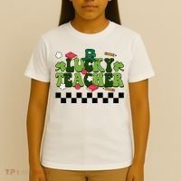 Lucky Teacher St Patrick's Day Holiday T-Shirt thumb 4