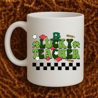 Lucky Teacher St Patrick's Day Holiday Coffee Mug thumb 2