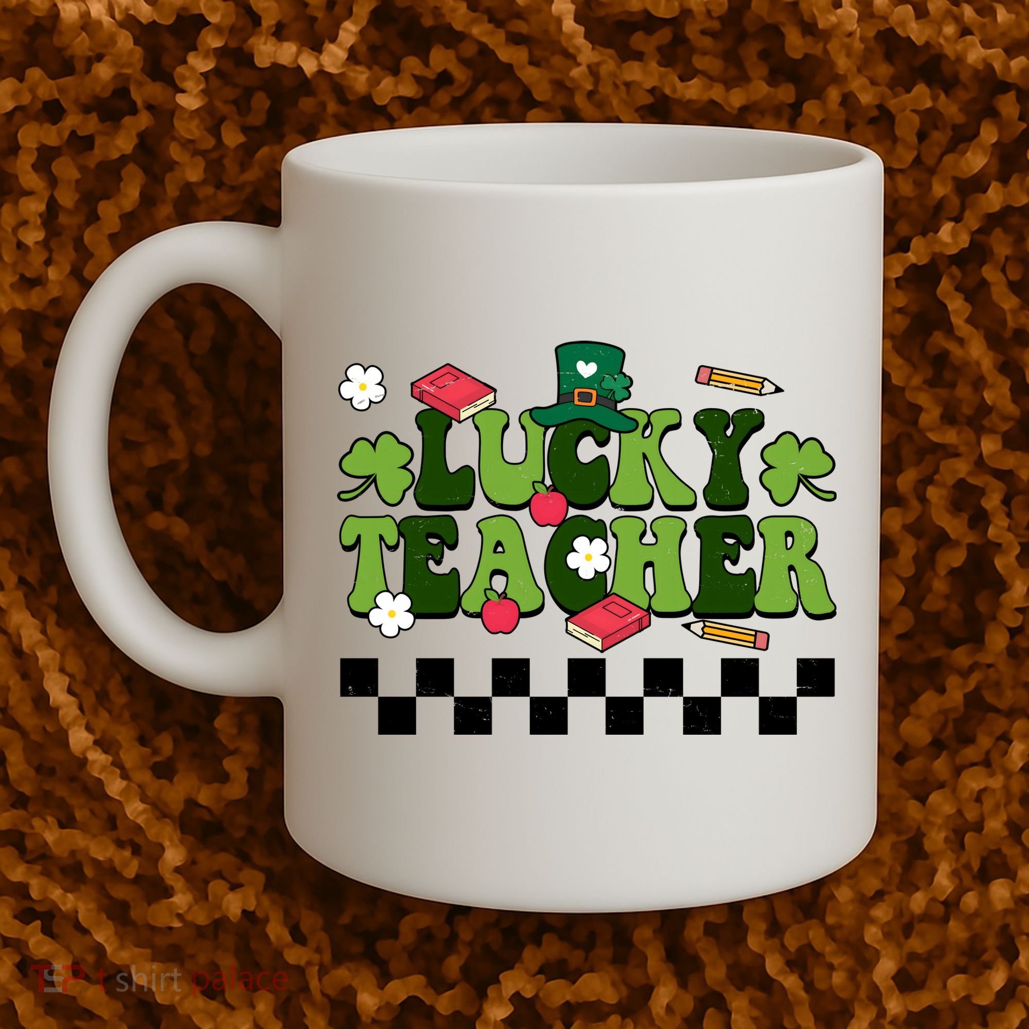 Lucky Teacher St Patrick's Day Holiday Coffee Mug
