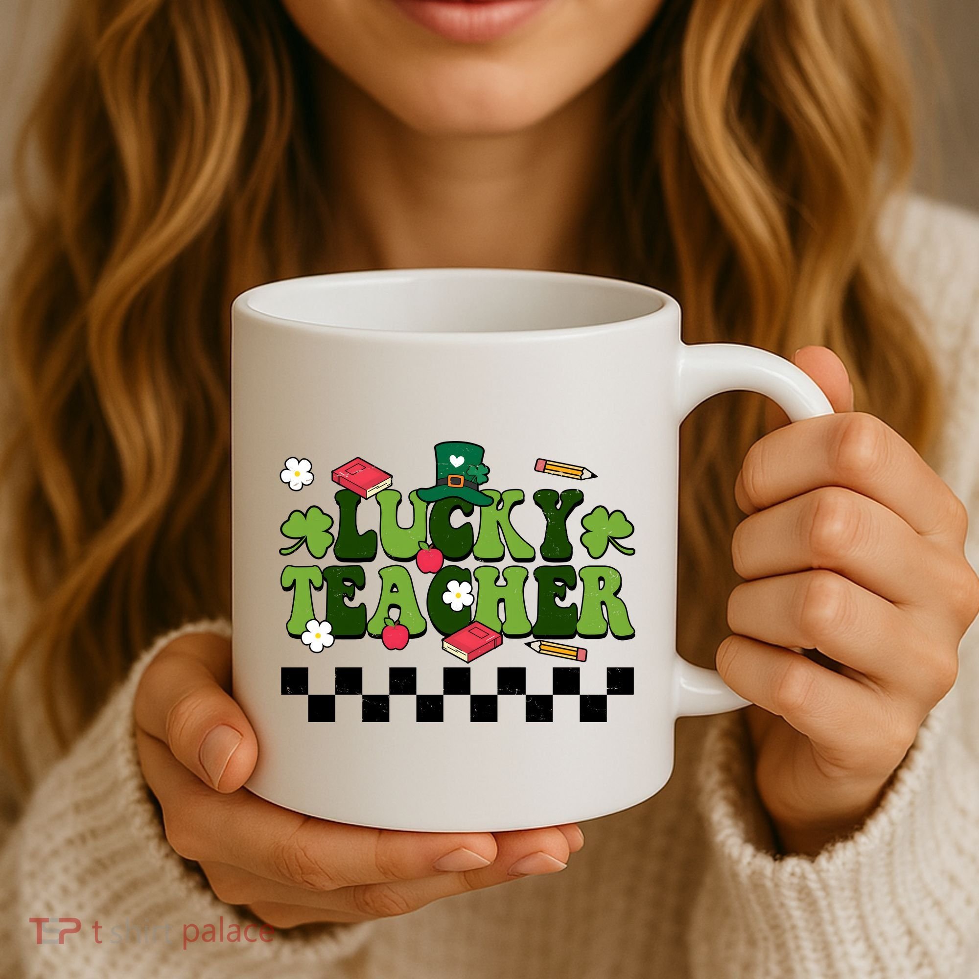 Lucky Teacher St Patrick's Day Holiday Coffee Mug