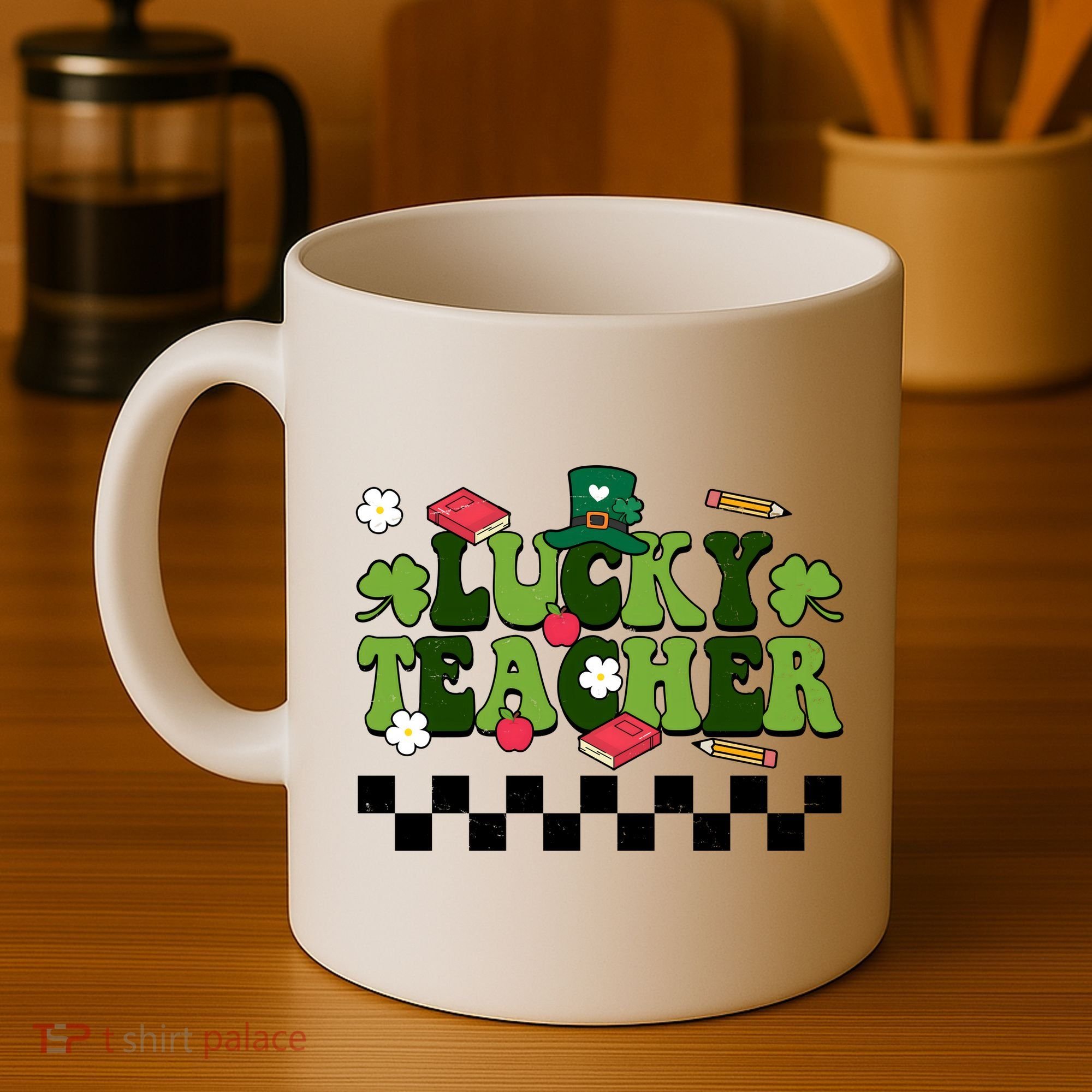 Lucky Teacher St Patrick's Day Holiday Coffee Mug