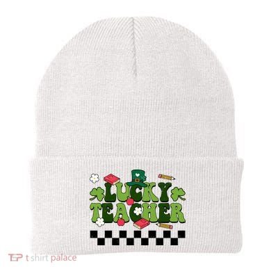 Lucky Teacher St Patrick's Day Holiday Beanie