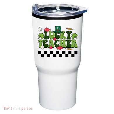 Lucky Teacher St Patrick's Day Holiday Tumbler