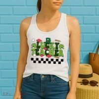 Lucky Teacher St Patrick's Day Holiday Women's Tank Top thumb 2