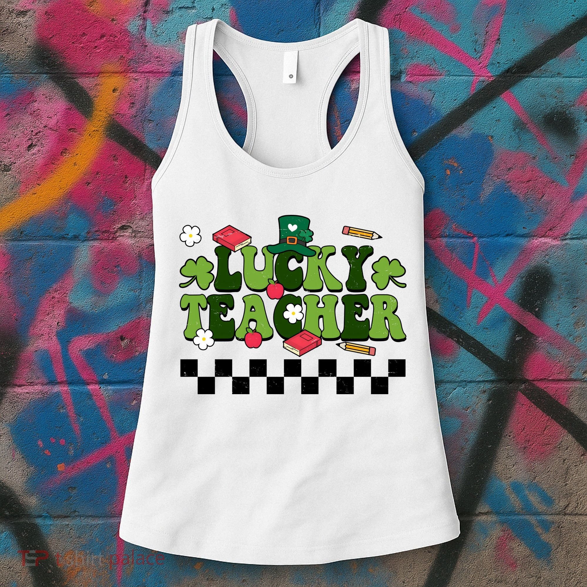 Lucky Teacher St Patrick's Day Holiday Women's Tank Top