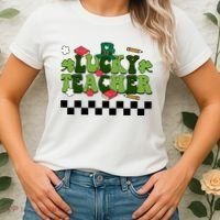 Lucky Teacher St Patrick's Day Holiday Women's T-Shirt thumb 2