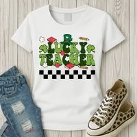 Lucky Teacher St Patrick's Day Holiday Women's T-Shirt thumb 3