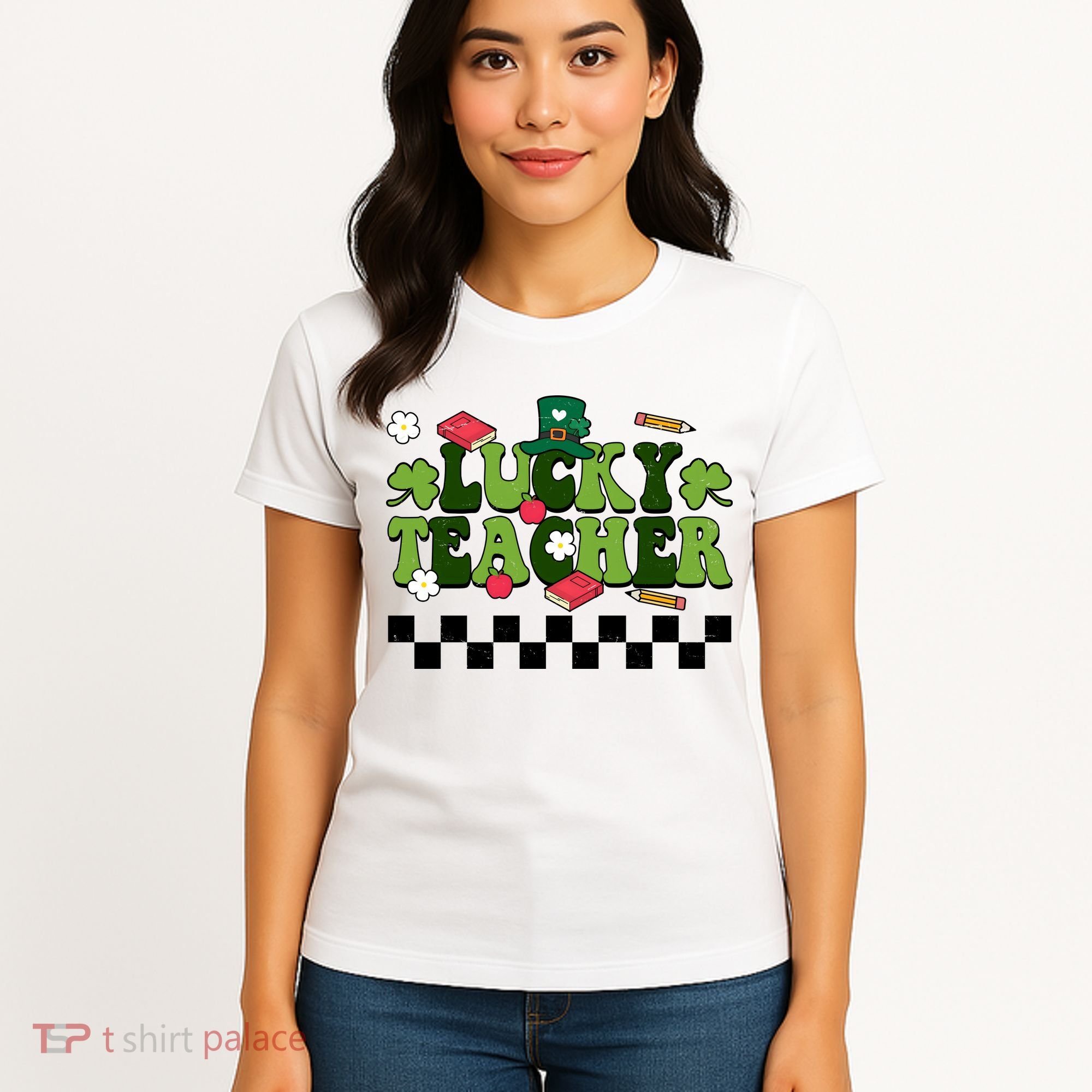 Lucky Teacher St Patrick's Day Holiday Women's T-Shirt