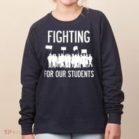 LA Teacher Strike Protest Los Angeles Teach Education Union Women's Sweatshirt thumb 0
