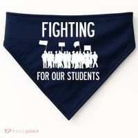 LA Teacher Strike Protest Los Angeles Teach Education Union USA-Made Doggie Bandana thumb 0