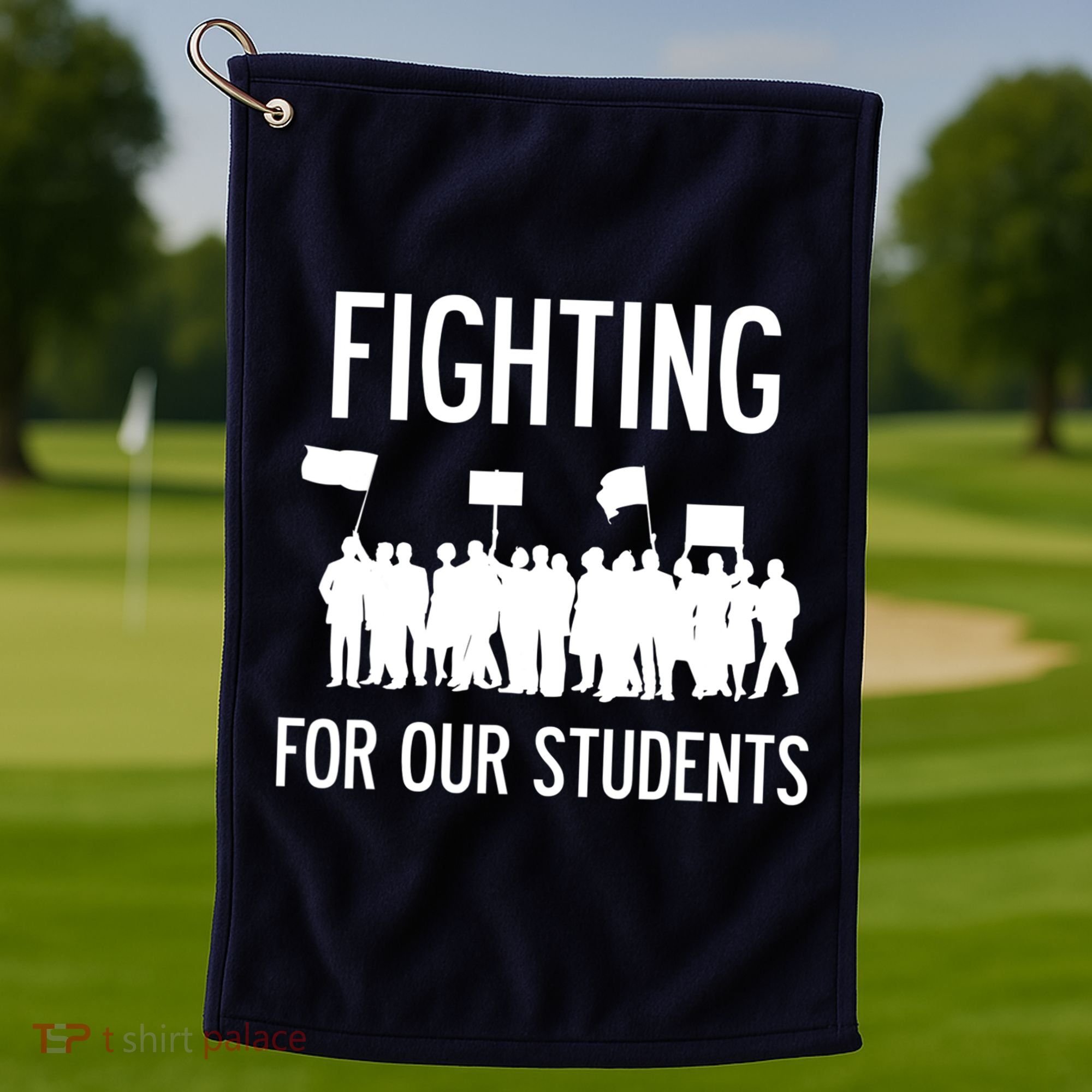 LA Teacher Strike Protest Los Angeles Teach Education Union Golf Towel