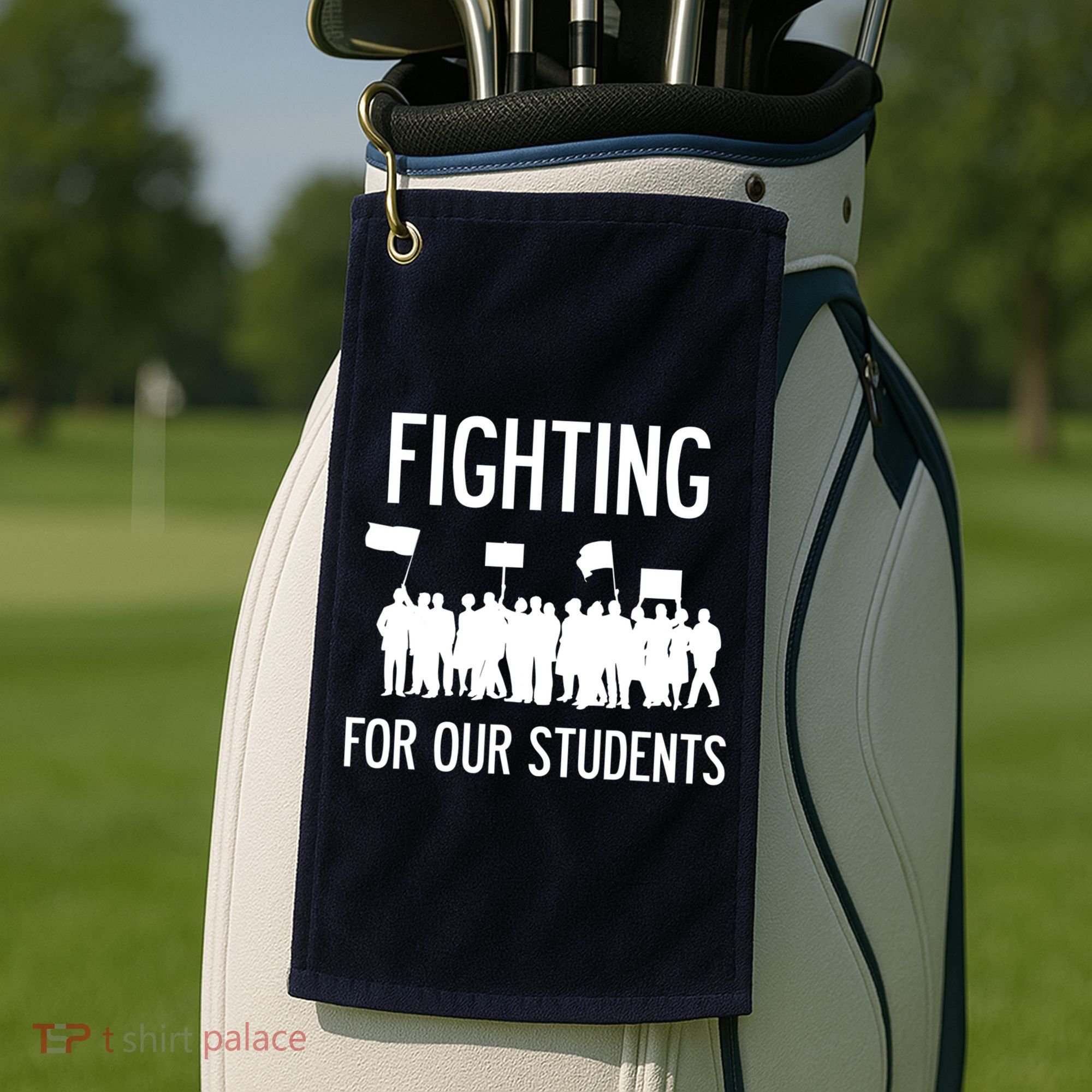LA Teacher Strike Protest Los Angeles Teach Education Union Golf Towel
