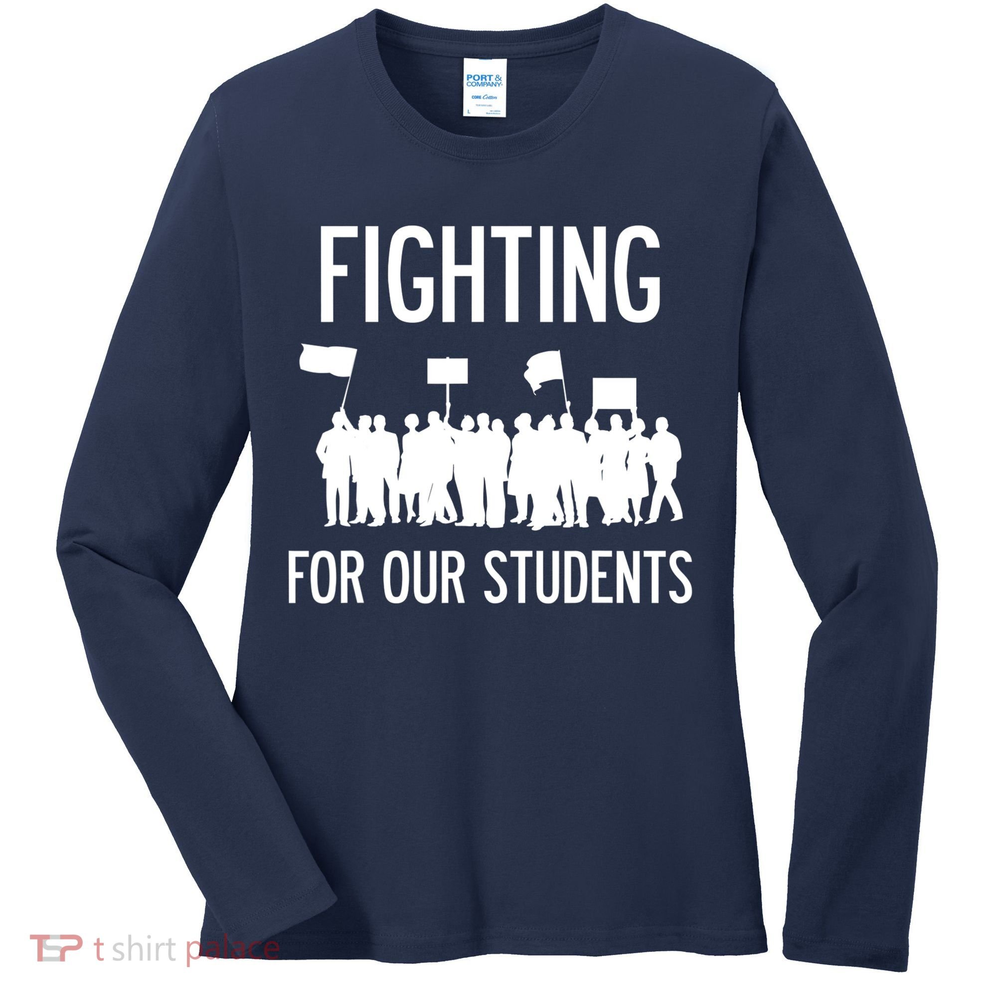 LA Teacher Strike Protest Los Angeles Teach Education Union Women's Long Sleeve Shirt