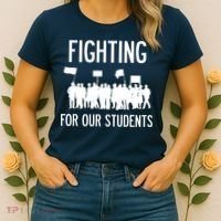 LA Teacher Strike Protest Los Angeles Teach Education Union Women's T-Shirt thumb 2
